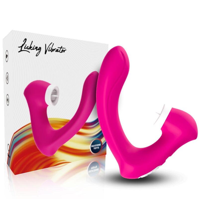 ARMONY - SECRETKISS LICKING VIBRANT CLITO & VIBRATEUR COURBÉ FUCHSIA