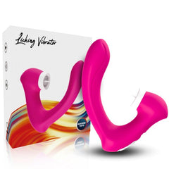 ARMONY - SECRETKISS LICKING VIBRATING CLITO &amp; CURVED VIBRATOR FUCHSIA