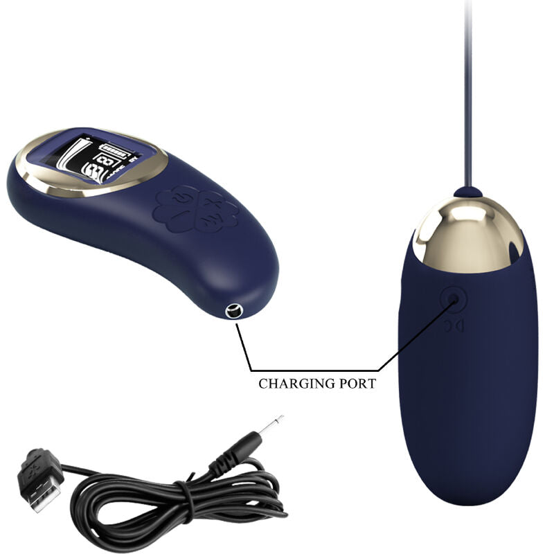 PRETTY LOVE - HUEVO VIBRADOR MINA AZUL MANDO A DISTANCIA
