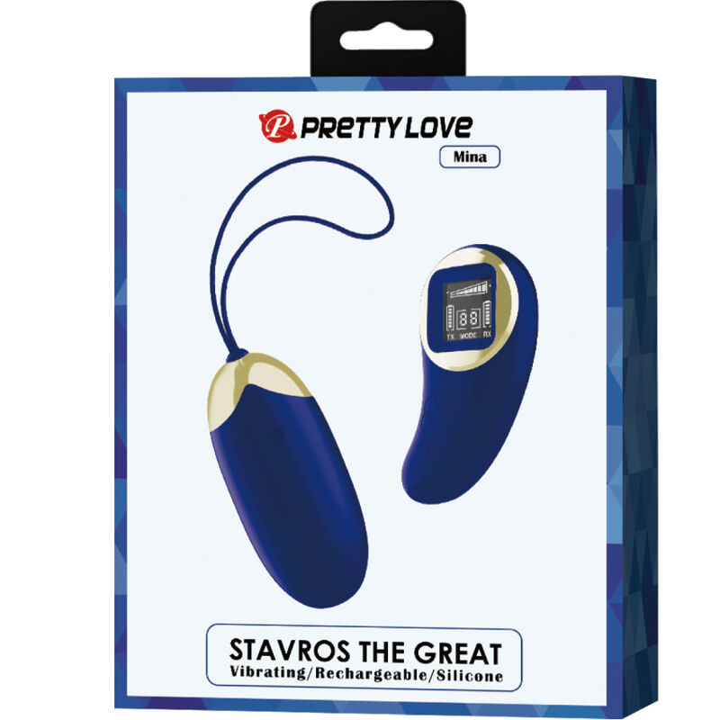 PRETTY LOVE - HUEVO VIBRADOR MINA AZUL MANDO A DISTANCIA