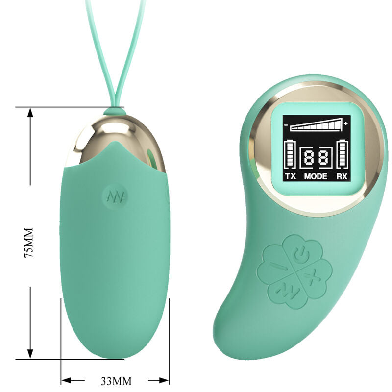 PRETTY LOVE - GREEN REMOTE CONTROL VIBRATING EGGS