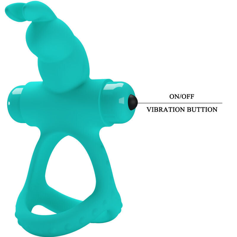 PRETTY LOVE - ANILLO VIBRADOR CONEJO VERDE FIGGY