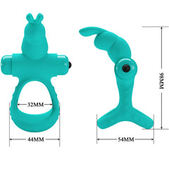 PRETTY LOVE - ANILLO VIBRADOR CONEJO VERDE FIGGY