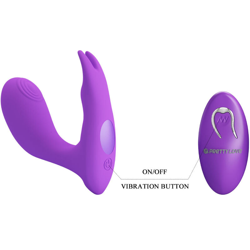 PRETTY LOVE - IDABELLE PULSATION AND VIBRATION REMOTE CONTROL VIOLET