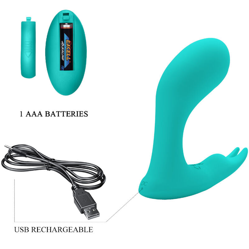 PRETTY LOVE - IDABELLE BLUE VIBRATION AND PULSATION REMOTE CONTROL