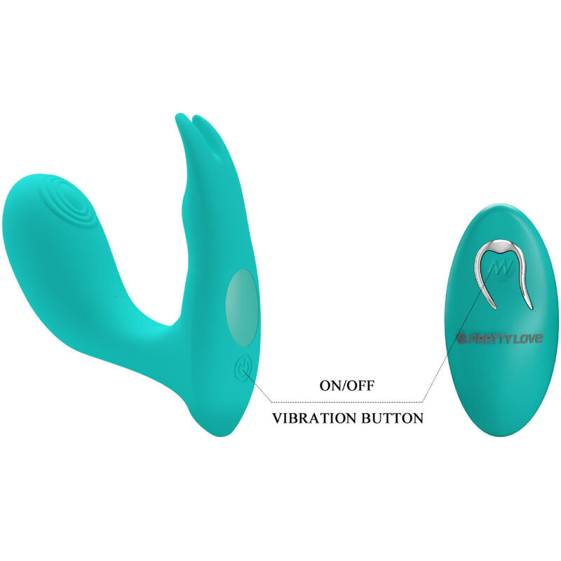 PRETTY LOVE - IDABELLE BLUE VIBRATION AND PULSATION REMOTE CONTROL