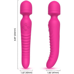 ARMONY - MASAJEADOR MISSION &amp; VIBRADOR EFECTO CALOR FUCSIA