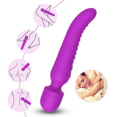 ARMONY - MASAJEADOR MISSION Y VIBRADOR EFECTO CALOR MORADO