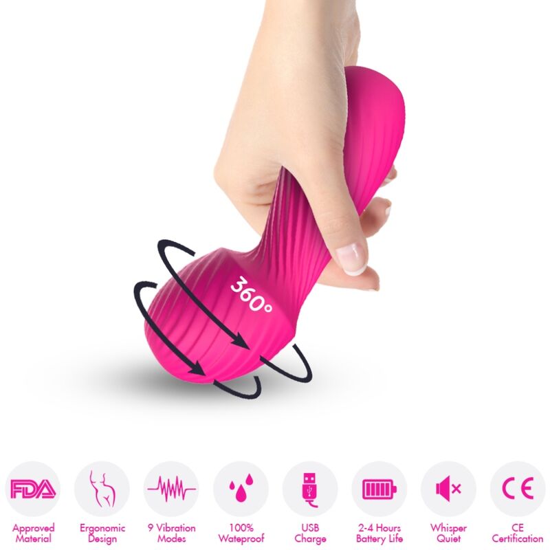 ARMONY - DAZZLE MASAJEADOR Y VIBRADOR PEQUEÑO FUCSIA