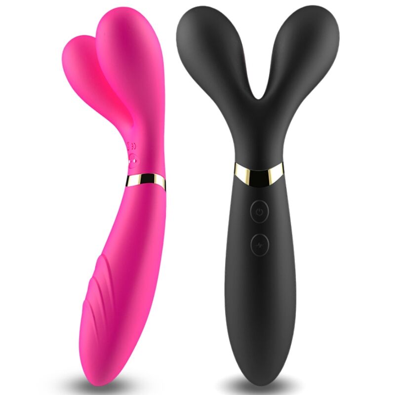 ARMONY - Y-WAND MASAJE Y VIBRADOR DOBLE CABEZA NEGRO