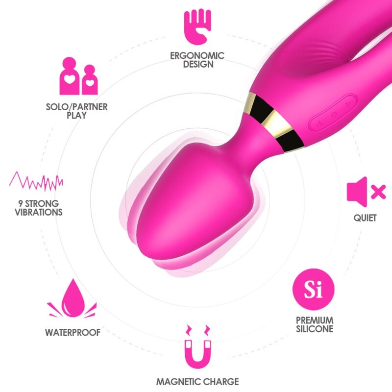 ARMONY - FUCHSIA RABBIT MASSAGER &amp; VIBRATOR