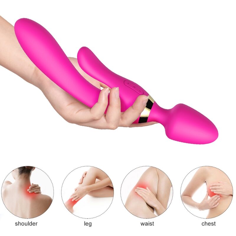 ARMONY - MASSEUR & VIBRATEUR LAPIN FUCHSIA