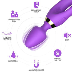 ARMONY - MASAJEADOR Y VIBRADOR CONEJO MORADO