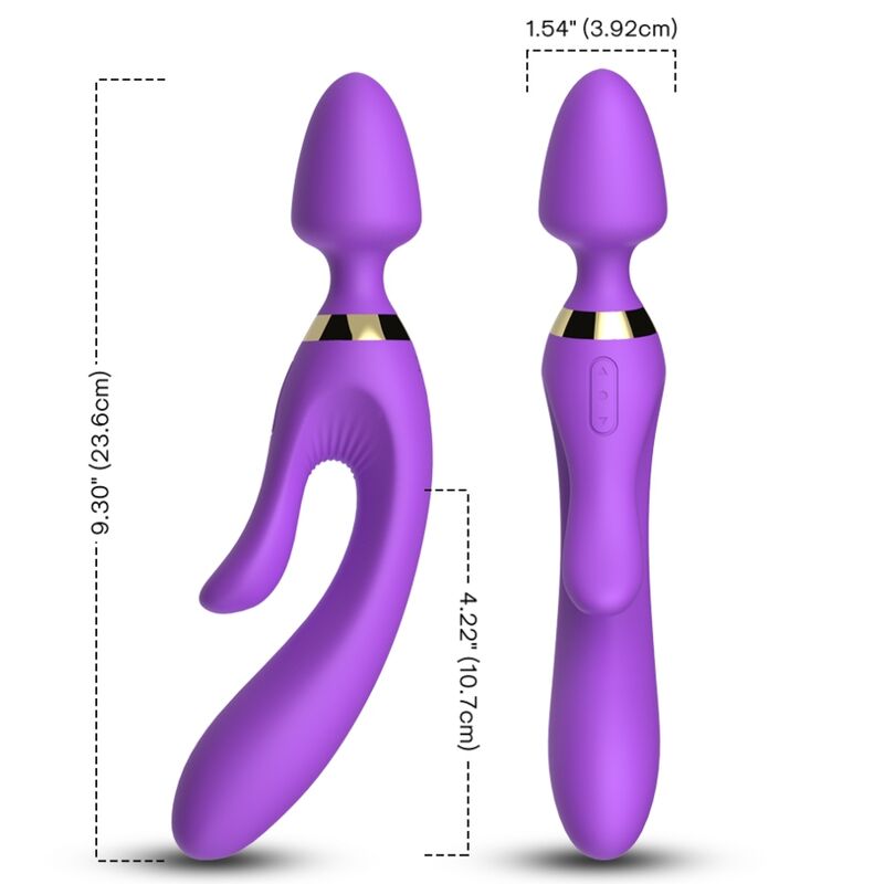 ARMONY - MASAJEADOR Y VIBRADOR CONEJO MORADO