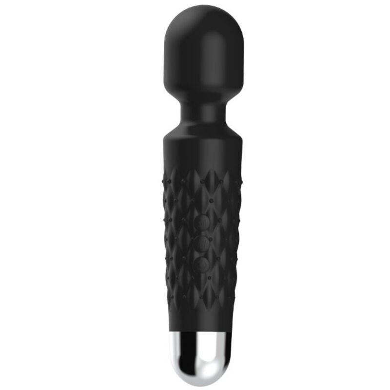 ARMONY - CARTERO MASAJEADOR Y VIBRADOR SUPER FLEXIBLE CABEZA NEGRA