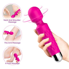 ARMONY - CARTERO MASAJEADOR Y VIBRADOR CABEZA SUPER FLEXIBLE FUCSIA