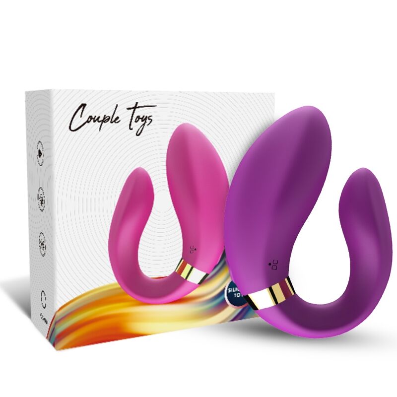 ARMONY - CRESCENT VIBRATOR FOR COUPLES REMOTE CONTROL PURPLE