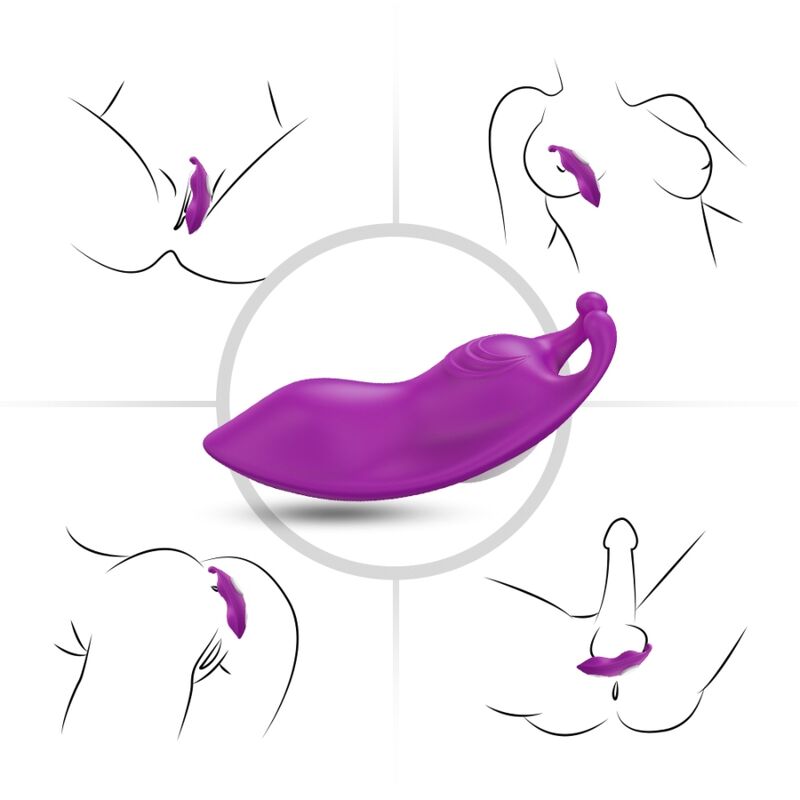 ARMONY - BRAGAS USABLES HONEYBEE PUNTO G VIBRADOR CONTROL REMOTO MORADO