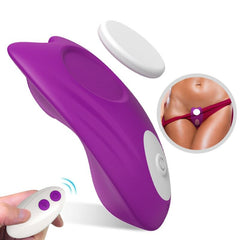 ARMONY - PANTALÓN PORTÁTIL MARIPOSA VIBRADOR CONTROL REMOTO MORADO