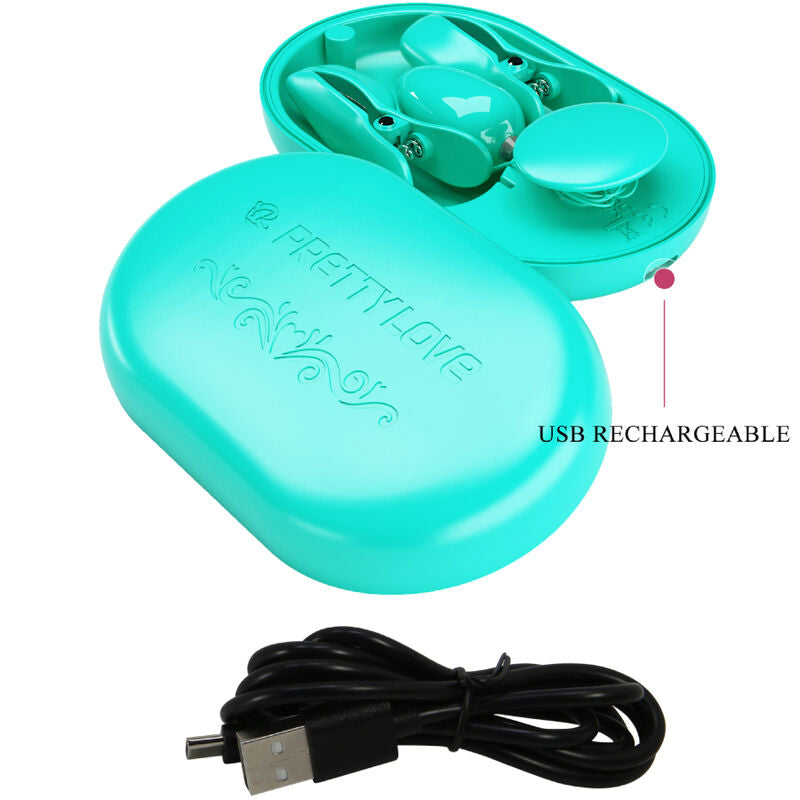 PRETTY LOVE - SURPRISE BOX BLUE ELECTRO STIMULATION CLAMP