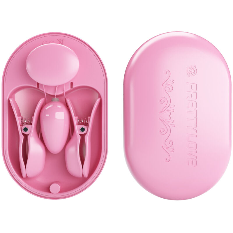 PRETTY LOVE - SURPRISE BOX OF PINK ELECTRO STIMULATION CLAMPS