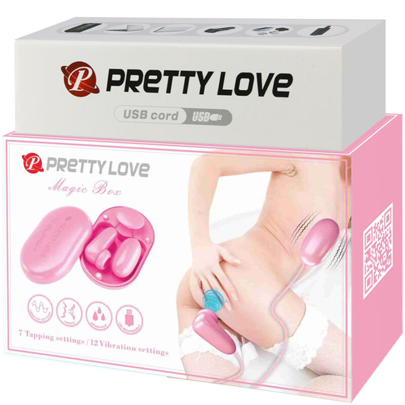 PRETTY LOVE - MAGIC BOX BOLA VIBRADORA Y ESTIMULADOR ROSA