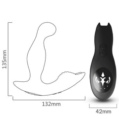 ARMONY - BAT KING ANAL VIBRATOR PROSTATE ROTATOR REMOTE CONTROL BLACK