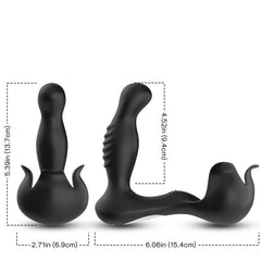 ARMONY - ANAL SURROUND VIBRATOR &amp; TESTICULOS STIMULATOR REMOTE CONTROL BLACK