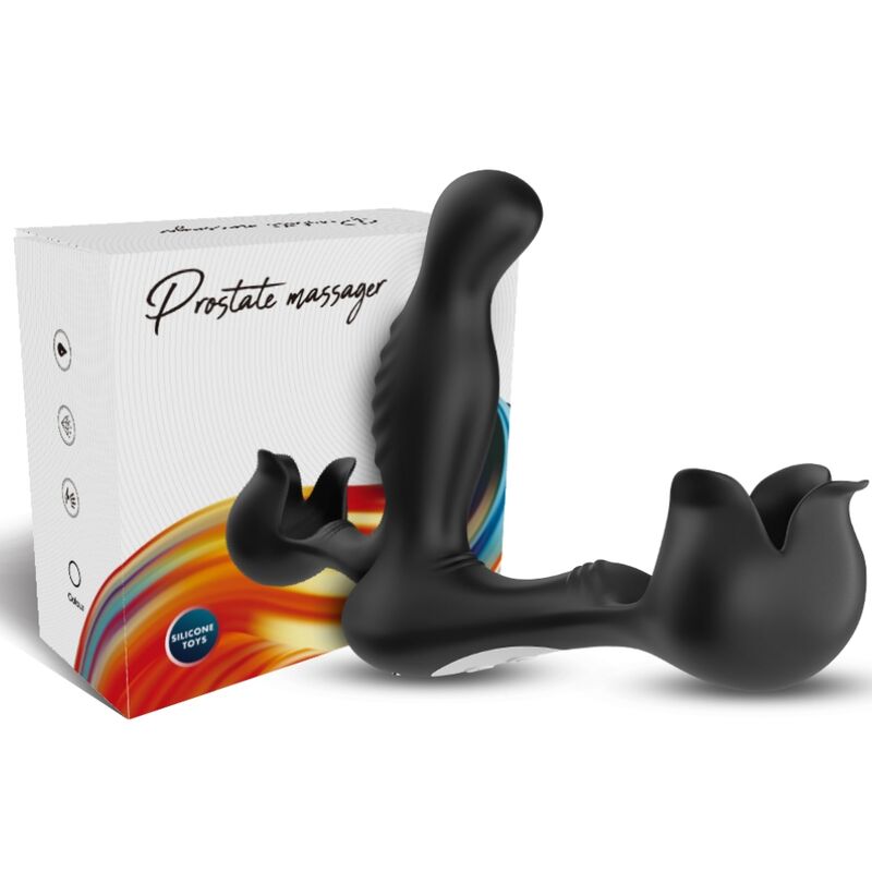 ARMONY - ANAL SURROUND VIBRATOR &amp; TESTICULOS STIMULATOR REMOTE CONTROL BLACK