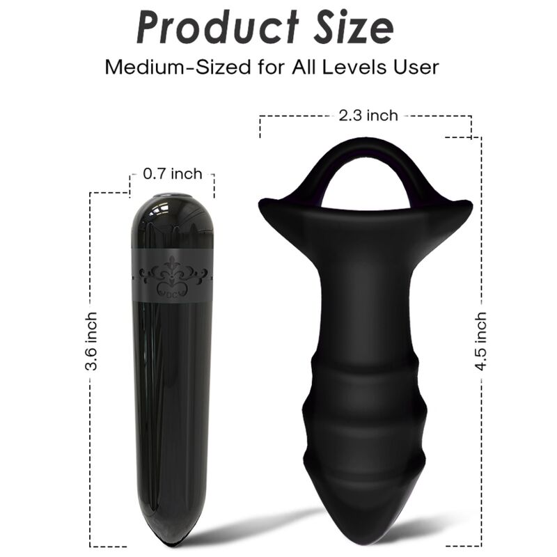 ARMONY - KYLIN FINGER VIBRATOR AND ANAL PLUG REMOTE CONTROL BLACK