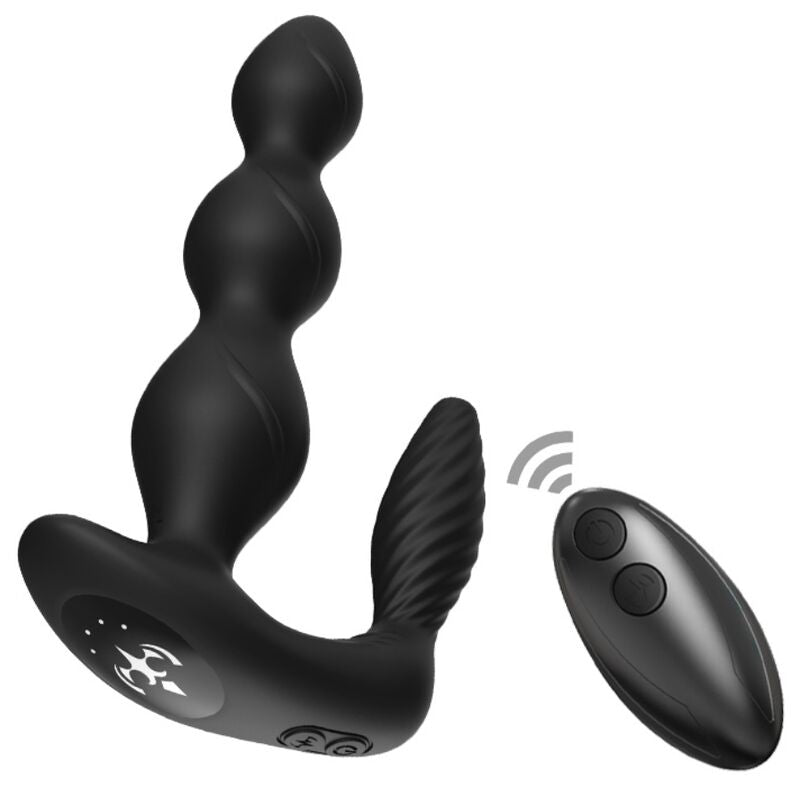 ARMONY - MANFUN VIBRADOR Y ESTIMULADOR ANAL PLUG CONTROL REMOTO NEGRO