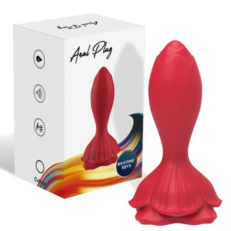 ARMONY - VIBRADOR ROSA &amp; PLUG ANAL REMOTO PEQUEÑO ROJO