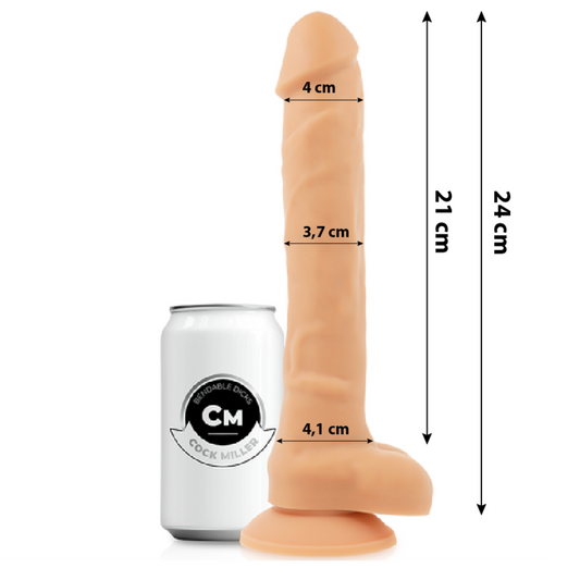 COCK MILLER - COCKSIL ARTICULABLE SILICONE DENSITY 24 CM