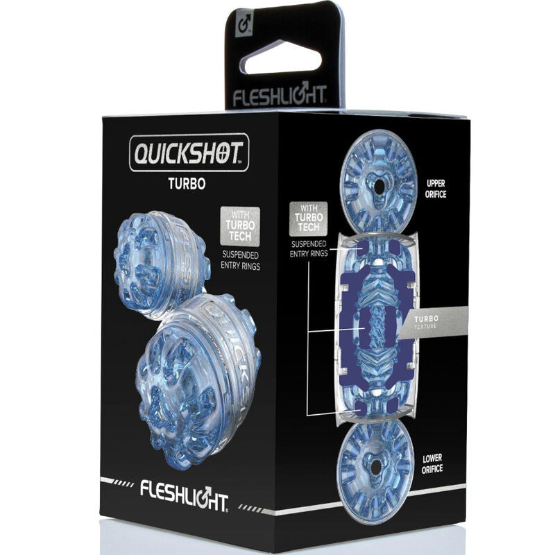 FLESHLIGHT - QUICKSHOT TURBO MASTURBATOR ICE BLUE
