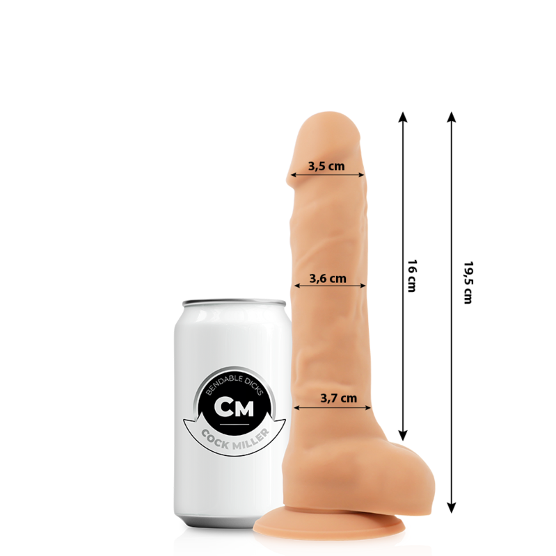 COCK MILLER - ARTICULABLE COCKSIL SILICONE DENSITY 19.5 CM