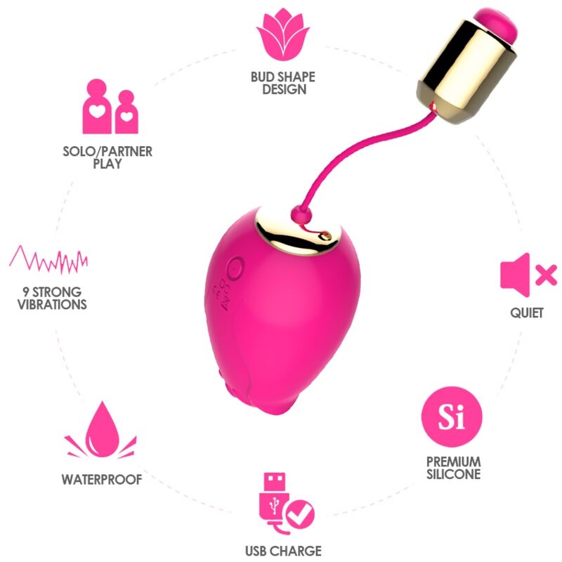 ARMONY - MANDALA EGG VIBRATOR REMOTE CONTROL G-SPOT FUCHSIA