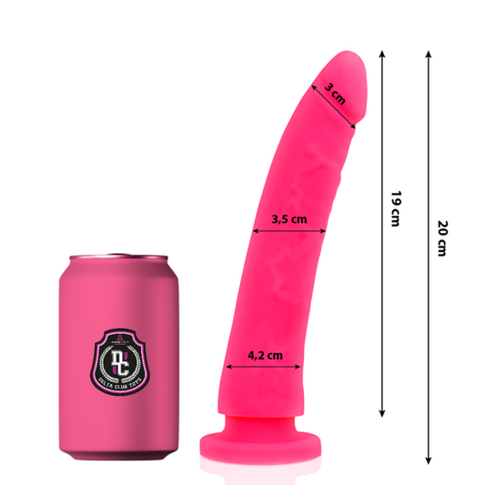 DELTA CLUB - TOYS PINK SILICONE MEDICAL DILDO 20 CM -O- 4 CM