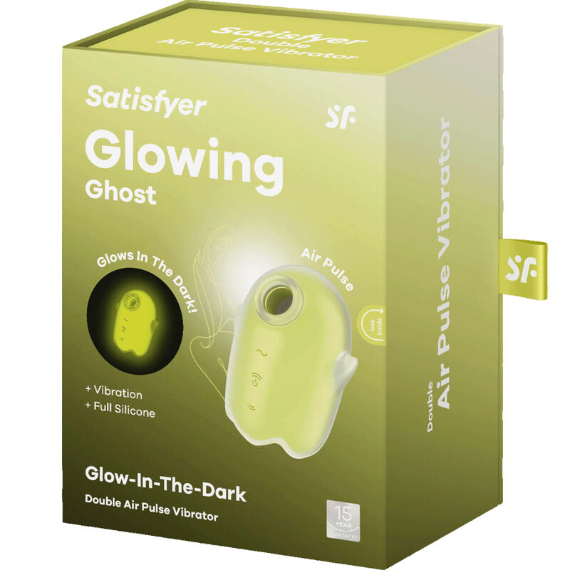 SATISFYER - GLOWING GHOST AIR PULSE &amp; VIBRATOR YELLOW