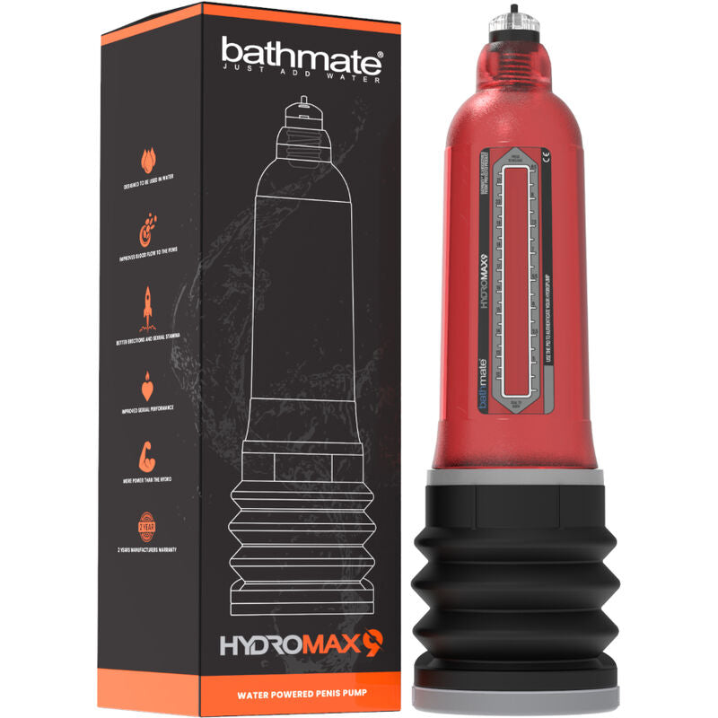 BATHMATE - BOMBA PARA AUMENTAR EL PENE HYDROMAX 9 ROJA