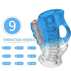 ARMONY - MASTURBADOR DE DEDOS Y VIBRADOR DEGRADADO AZUL