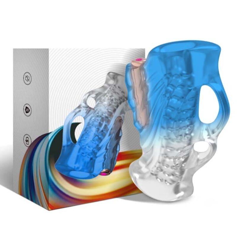 ARMONY - MASTURBADOR DE DEDOS Y VIBRADOR DEGRADADO AZUL