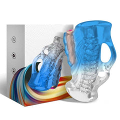 ARMONY - MASTURBADOR DE DEDOS Y VIBRADOR DEGRADADO AZUL