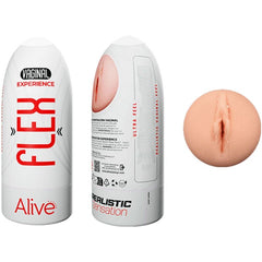 ALIVE - MASTURBADOR MASCULINO VAGINAL FLEX TALLA M