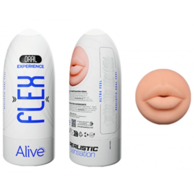 ALIVE - MASTURBADOR MASCULINO ORAL FLEX TALLA M