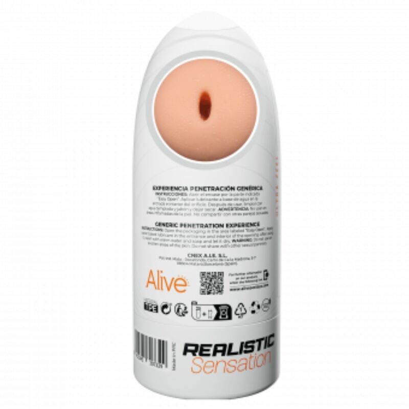 ALIVE - GENERIC FLEX MALE MASTURBATOR SIZE M