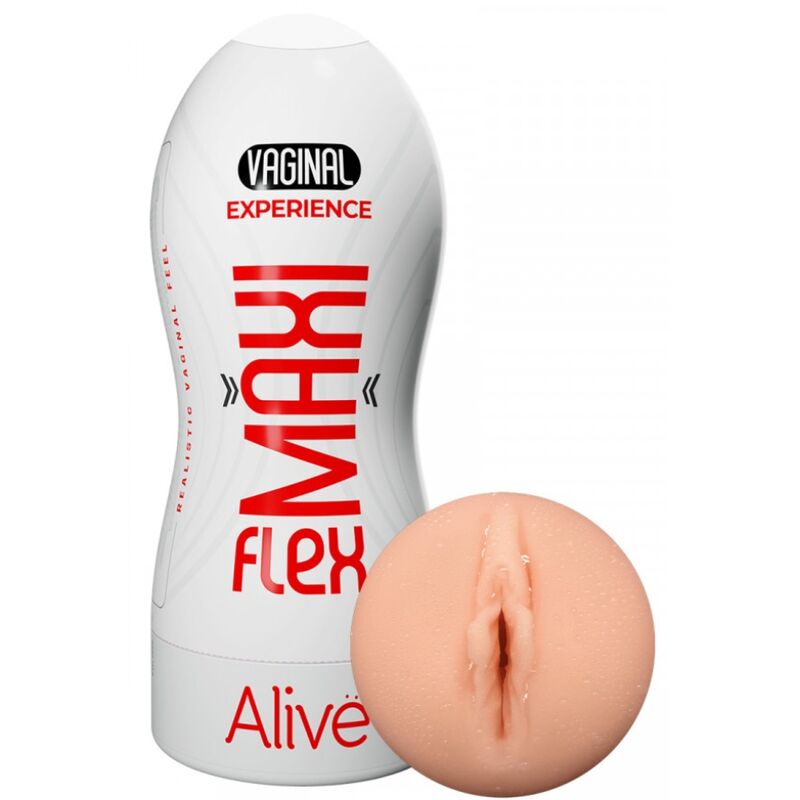 ALIVE - MASTURBADOR VAGINAL MASCULINO MAXI FLEX TALLA L