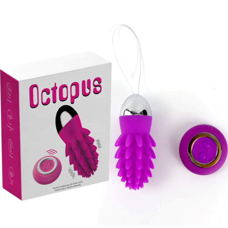 ARMONY - OCTOPUS CACTUS VIBRATING EGG PURPLE REMOTE CONTROL