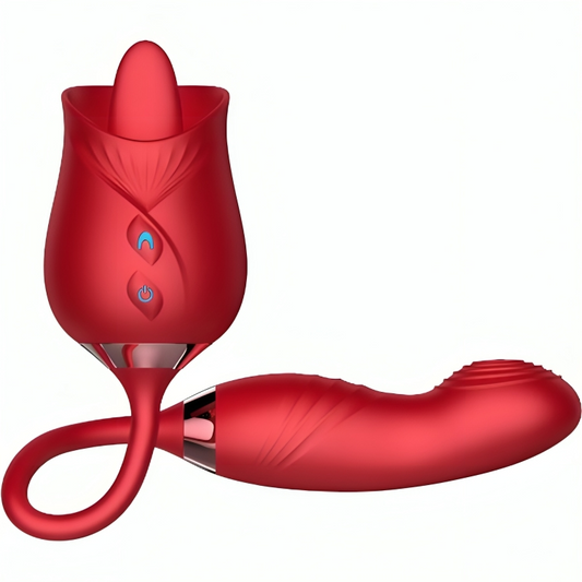 ARMONY - DELIGHT &amp; BUMPING FLOWER VIBRATOR WITH RED TONGUE