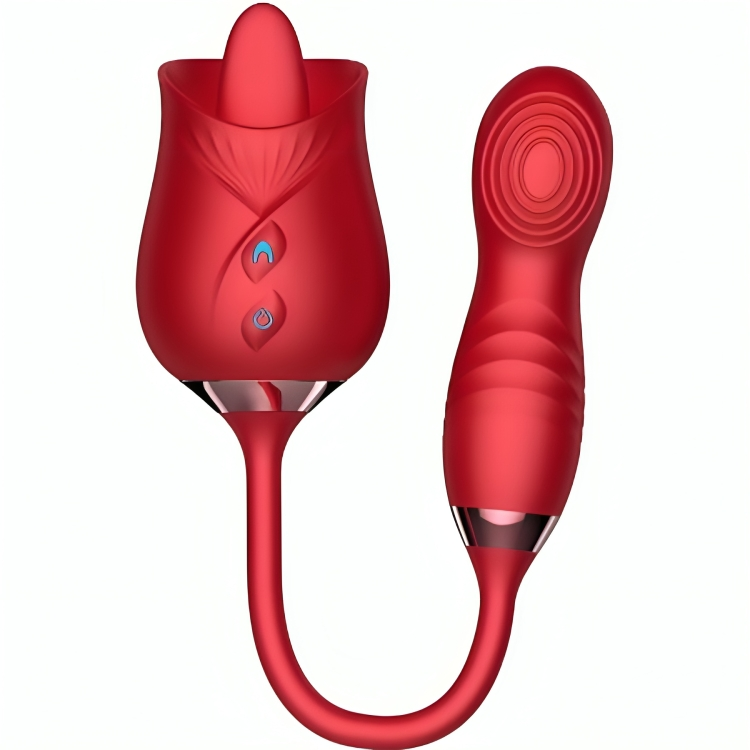 ARMONY - VIBRADOR DE FLORES DELIGHT &amp; BUMPING CON LENGUA ROJA