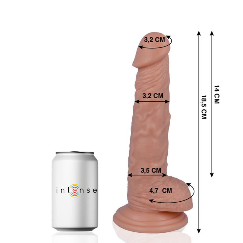 MR INTENSE - 13 REALISTIC PENIS 18.5 CM -O- 3.2 CM